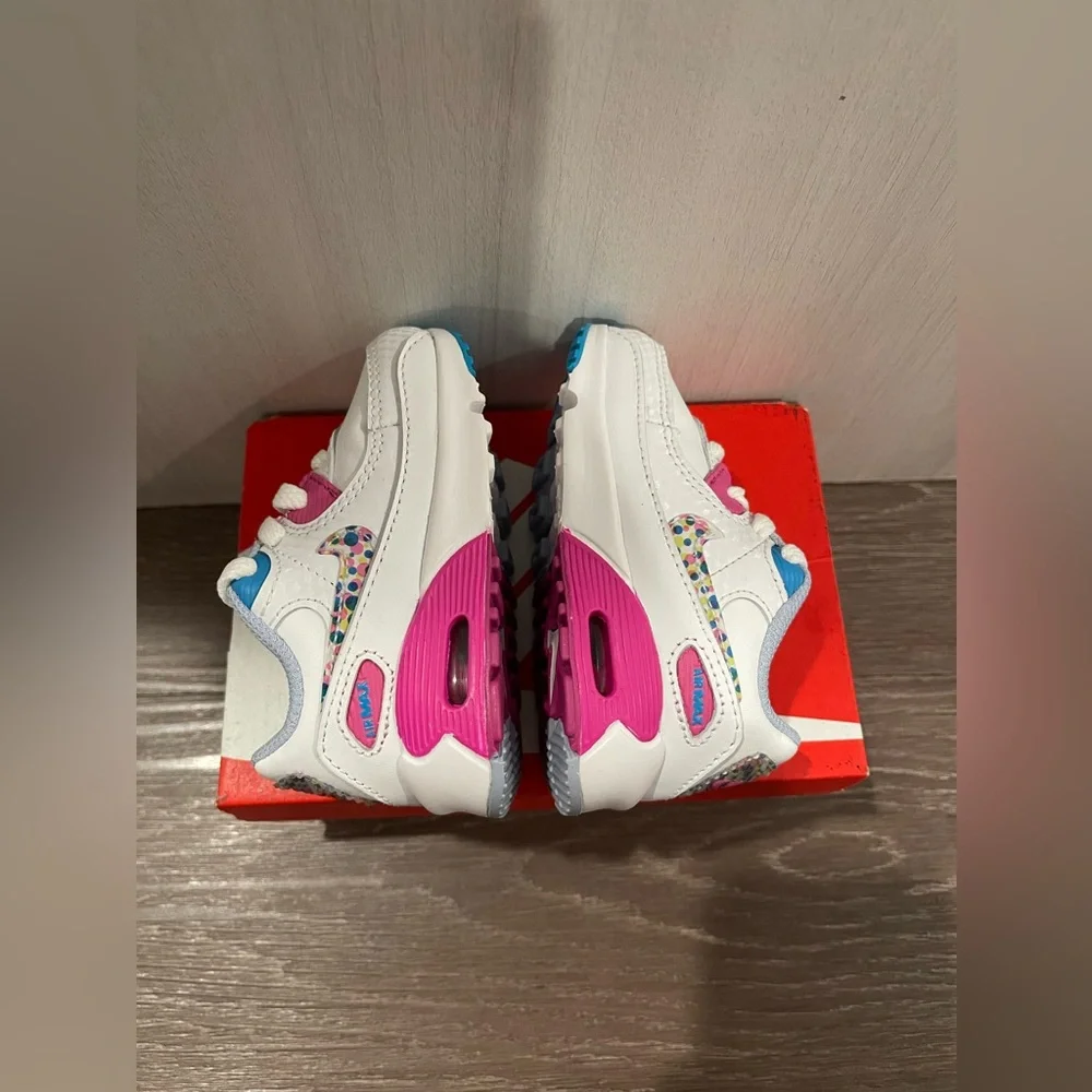 Nike Air Max 90 Leather SE - Bright Colors (TD) - Picture 4 of 7